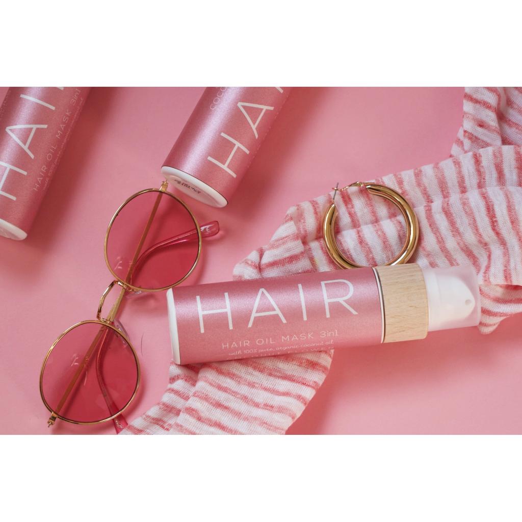 COCOSOLIS 3in1 Haarölmaske 110ml - Tiefenpflege für trockenes, krauses Haar, Geschmeidiger Glanz, Nährende Haarbehandlung