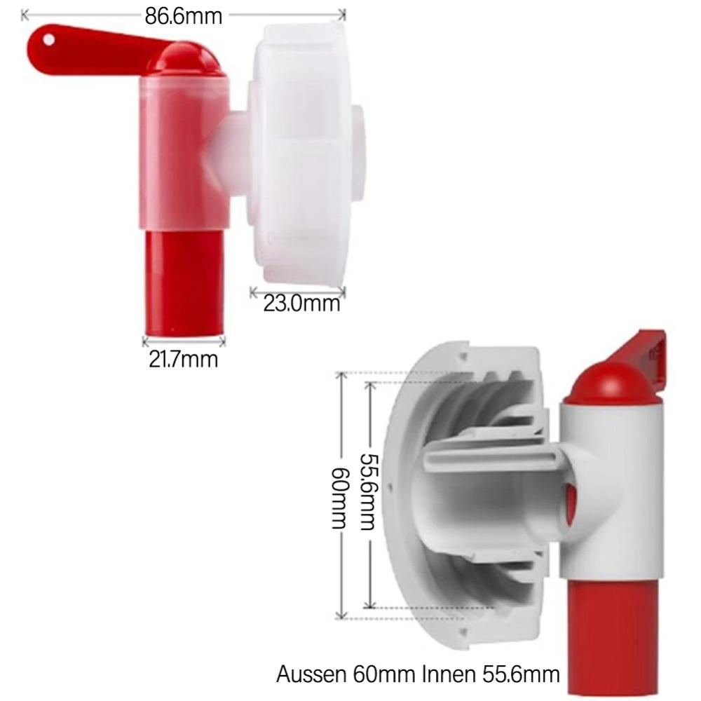 

DN61MM Dosing Faucet for Canister Horticultural Plant Nutrient Solution Faucet Gardening Tools Watering Tap Garden Accessories