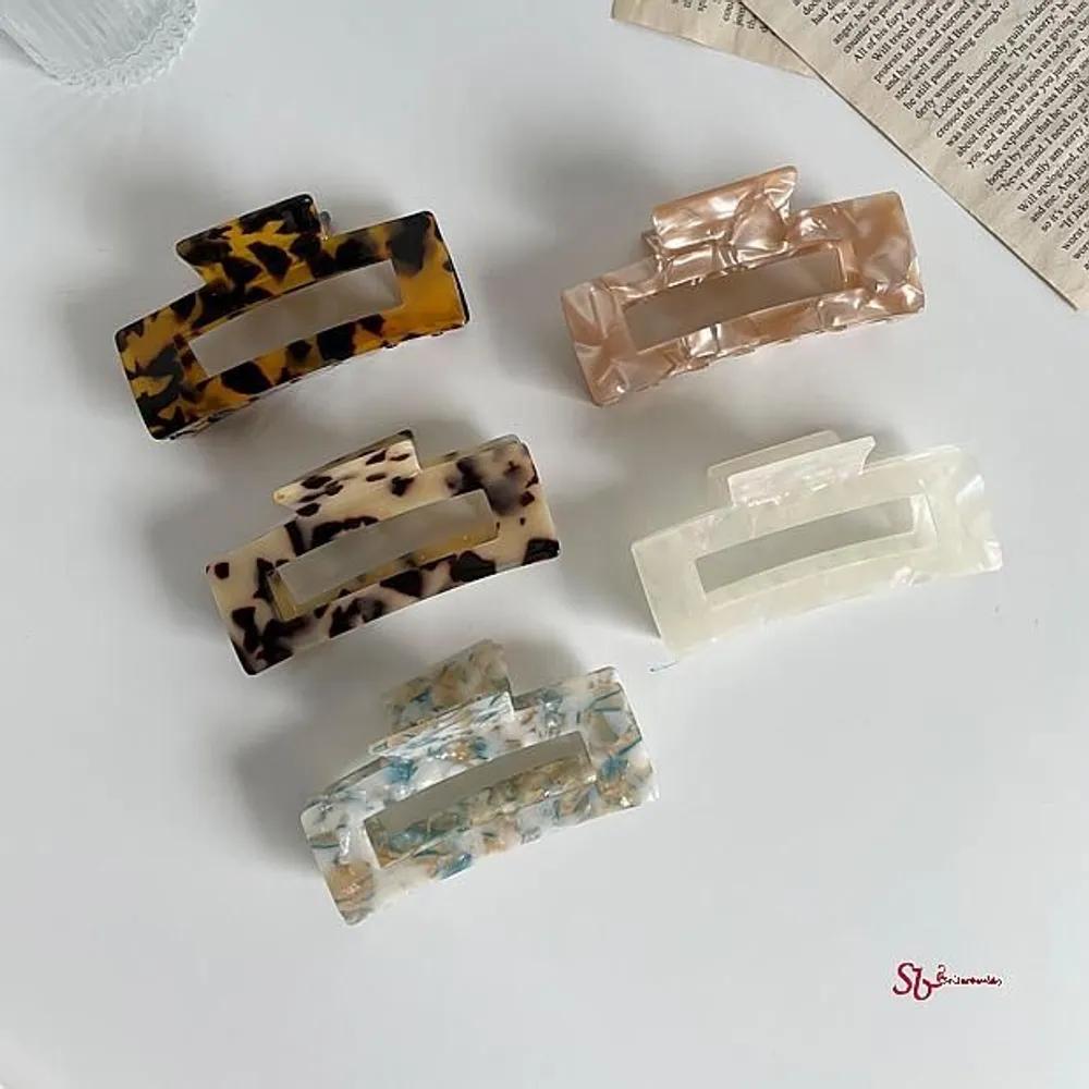 Claw clip cellulose marble hair bun hair clip leopard print long hair hair pin bar uprst473