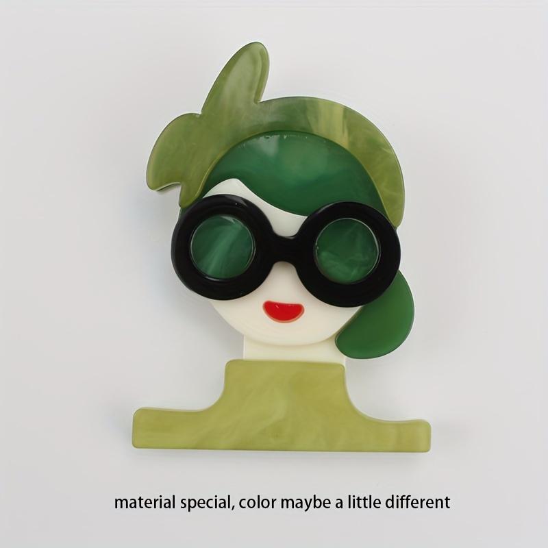 

Portrait Brooches, Chic Fashionable Pins, Elegant & Simple Style Acrylic Brooch Accessories for Women