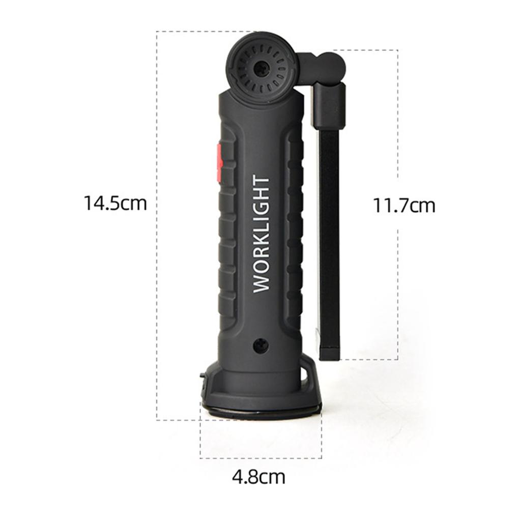 Large USB Magnetic LED Flashlight Multifunctional Strong Warning Light Working Flashlight for Automotive Repair