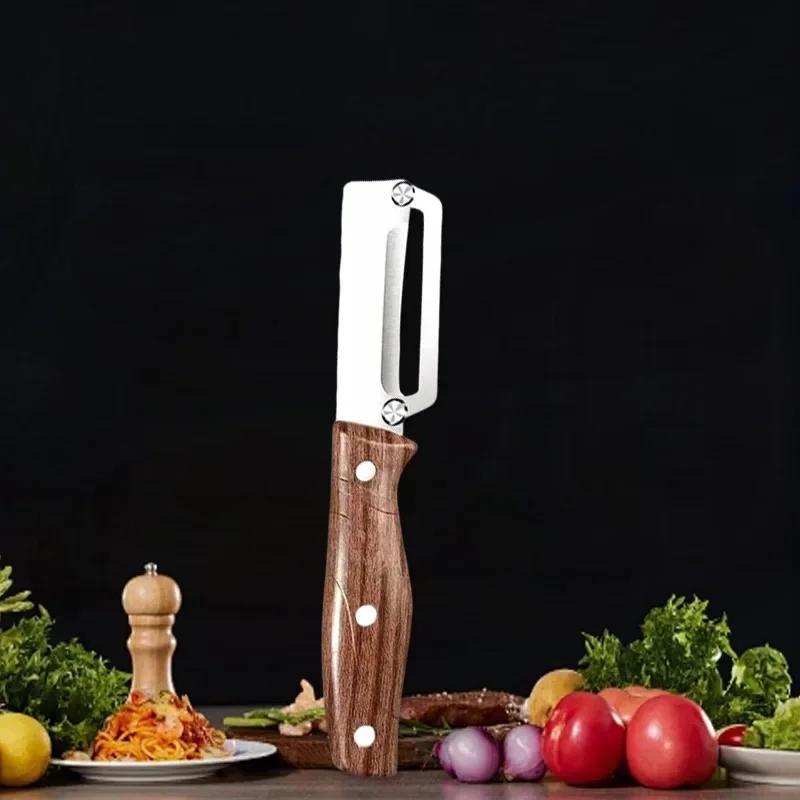 Multi-Functional Vegetable Peeler for Kitchen Pineapple Pumpkin Planer Scraping Tools Stainless Steel Sugarcane Knife Peeler