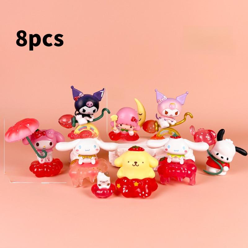 Strawberry Melody Pochacco Pvc Figure Set For Collectors And Anime Fans