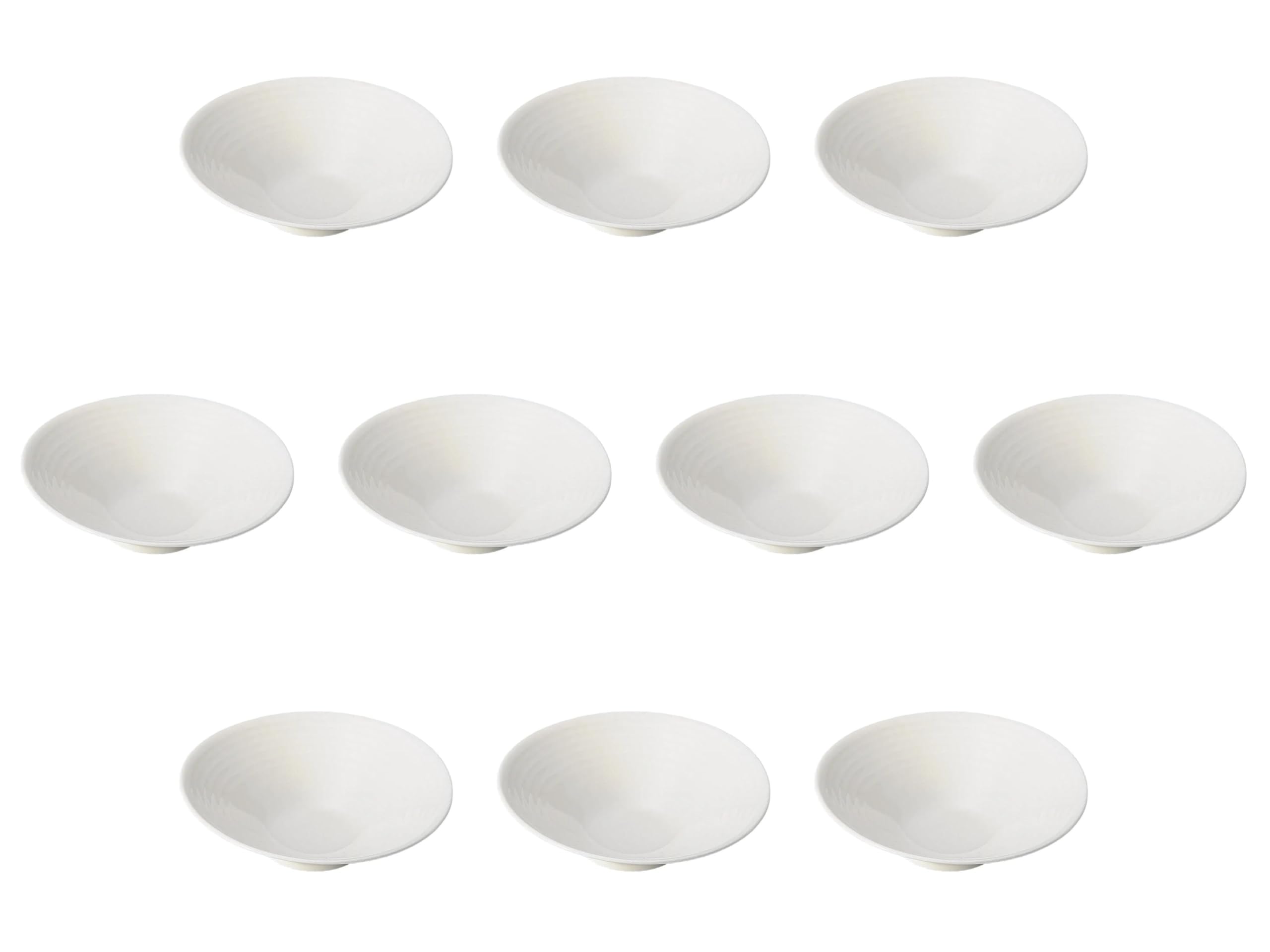 

Set of 10 Newborn 15cm Flat Small Bowls x Medium Bowls by Setomonohonpo [15 3.7cm]