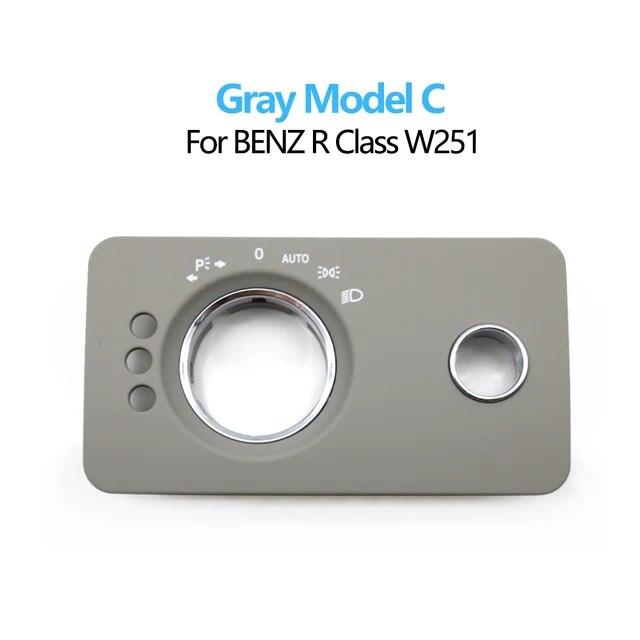 Car Dashboard Headlight Control Switch Panel Cover Trim For Mercedes Benz W251 R-Class R280 R300 R350 R400 R500 2005-2017