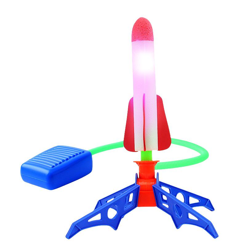 Kids' Luminous Foot-Powered Rocket Toy - Skyward Launcher