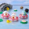 Creative Lotus Wealth Animals Miniature Figurines Cartoon Desktop Car Micro Landscape Home Ornaments Decoration Accessories Gift
