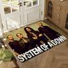 S-System Of A D-Down Band Floor Mat Soft Thickened Absorbent Non-Slip Bedroom Living Room Door Mat Home Decor Flannel Rugs