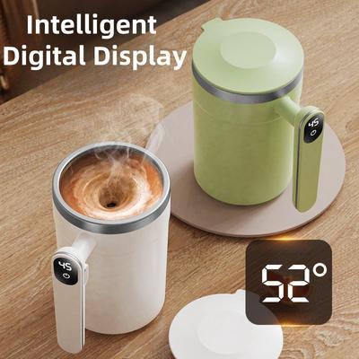 400ML Heißkaffee-Mixer Automatischer Mischbecher Batteriebetriebener Mixer Dichtungsbecher Automatischer Selbstumrührbecher Milch Magnetischer Rührbecher