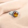 Citrine Gemstone 925 Sterling Silver Jewelry Handmade Oval Shape Ring For Men's RR-14-5