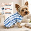 Striped Bathrobe For Cats And Dogs Bath Towel Soft All-wrapped Quick-drying Absorbent Bath Towel Pet Comfort Coat Wholesales