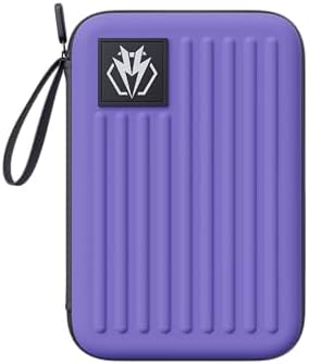 Darts Case Wallet Holds 6 Darts Extra Accessories Steel/Soft Darts Protective EVA Material (Purple) фиолетовый