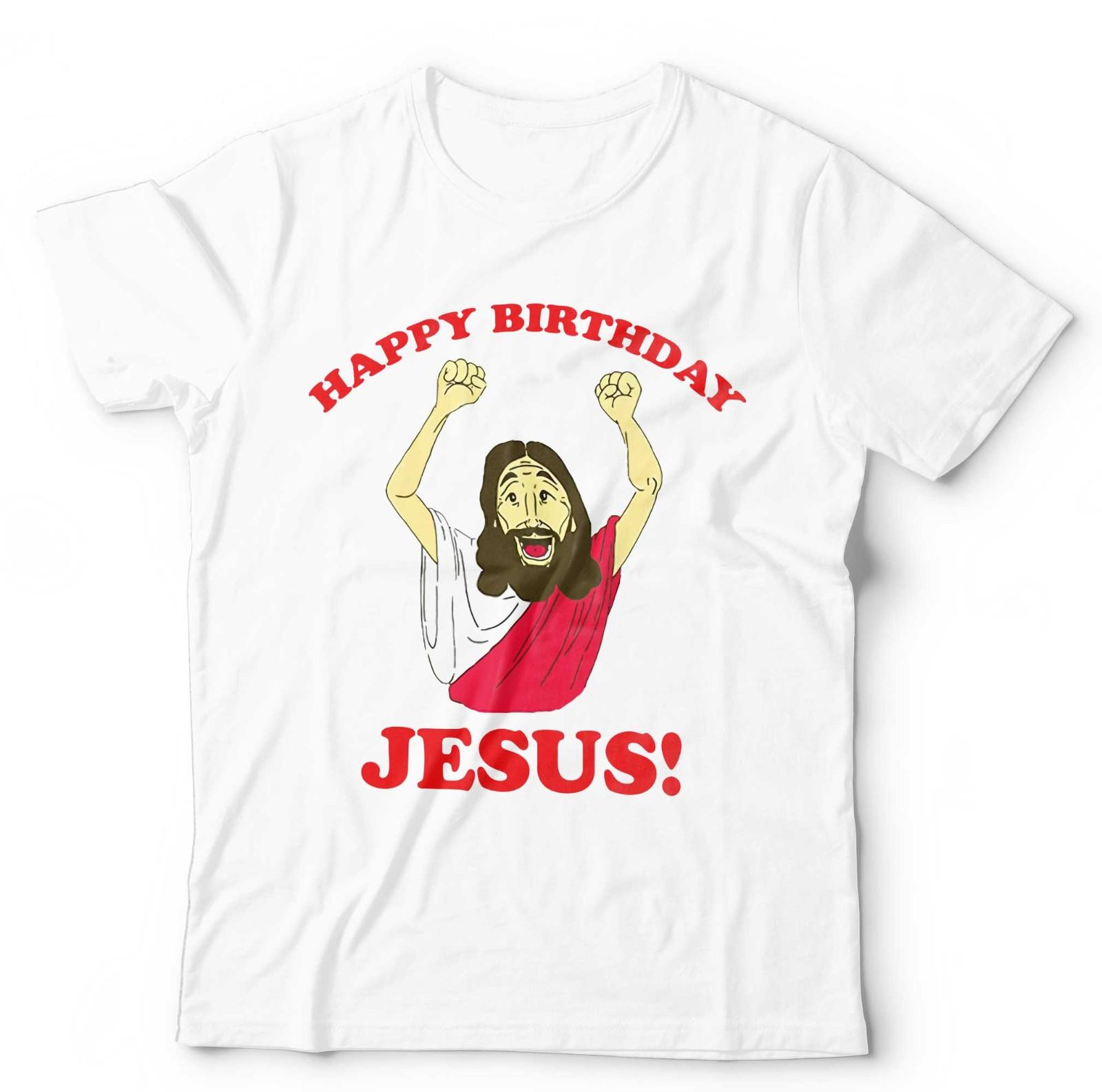 Christmas Jesus T Shirt Mens Womens Tees Top Unisex and Funny Happy Birthday Xmas Festive Holiday S