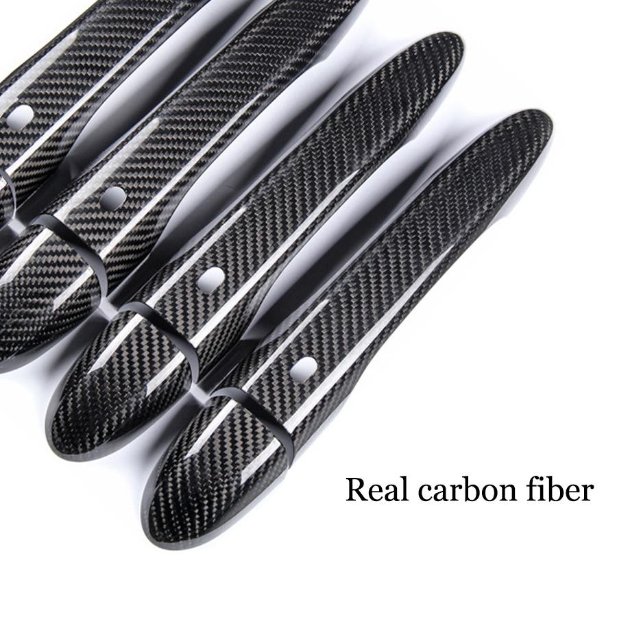 Real Carbon Fiber Door Handle Cover Trim For Maserati Ghibli 2014-2017 2018 2019