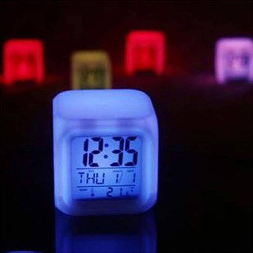 Gadget Of 7 LED Colors Changing Digital Alarm Clock Table Clock Alarm Clock