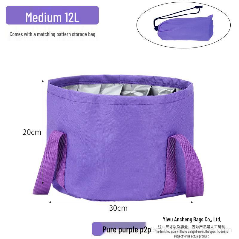 Portable Foldable Foot Bath with Insulated, Multifunctional Foot Soak Bag for Travel and Dormitory Use
