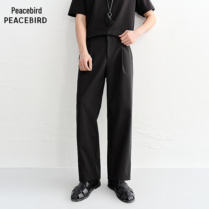 Peacebird Men s BAGBG223F Casual Straight-Leg Pants 32