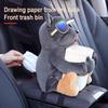 Car Mounted  Cartoon Plush Doll Auto Armrest Box Car Storage Box Tissue Holder Car Interior Accessories