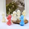 3D Engel Gebet Silikon Kerzenform Epoxid DIY Töpferton Gips Werkzeug Schokoladenform Küche Kuchen Backen Dekoration Form