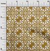 oneOone Cotton Poplin Dark Olive Green Fabric Asian Block Floral Fabric For Sewing Printed Craft Fabric By The Yard 42 Inch
