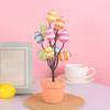 Creative Foam Easter Egg Bonsai Colorful Simulated Egg Tree Flowerpot Decorative DIY Painting Easter Potted Plant Kids Gift