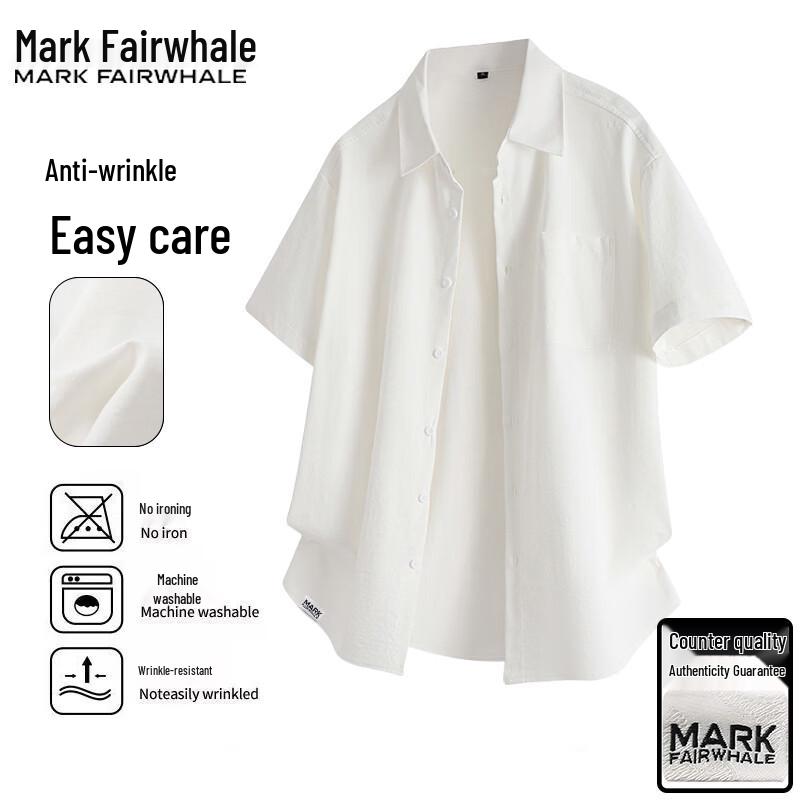 Mark Fairwhale Men's Short Sleeve Casual Shirt