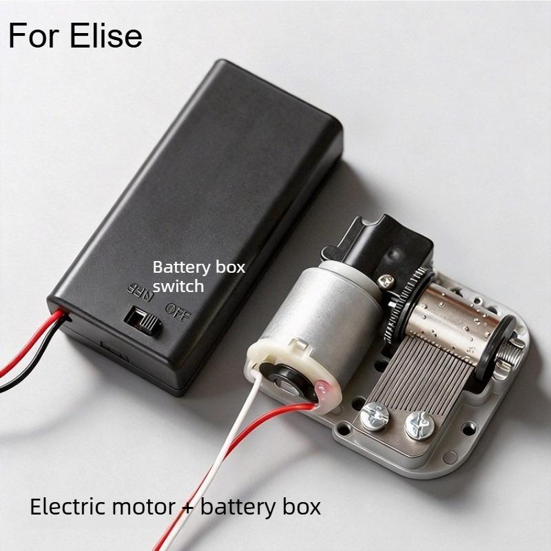 1,5V Elektrisches Spieluhrwerk Metall Mini DIY Geschenk Musik Mechanisch Dekorativ Sammlerstücke für Mädchen Jungen Freund Geburtstag Geschenke