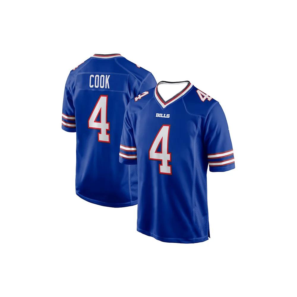 Maglia da Football Americano Buffalo Abbigliamento Sportivo Maglie da Allenamento di Squadra Bill Allen N.10 Serie Numeri Stampati 3D Maglie più Vendute