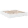 VidaXL Bed Frame with Drawers White 200x200 Cm Engineered Wood, Bed, Storage Bed, Double Bed Frame, Double Bed 3280356