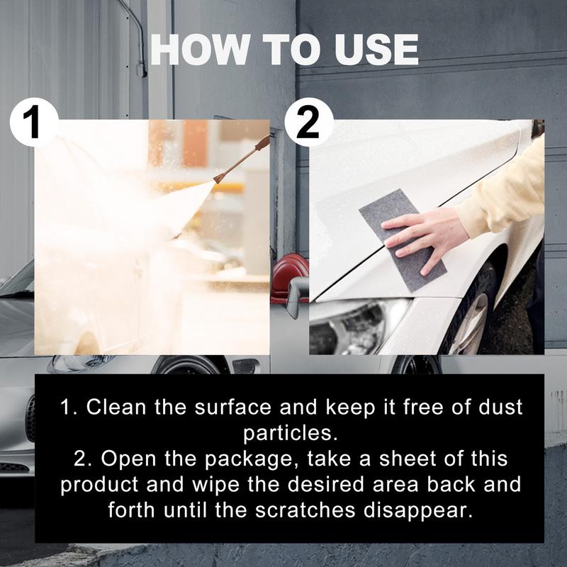 Car Scratch Repair Cloth 12-pieces Reusable Paint Repair Nanowipe Nano Cloth Scratch Remover For Trailer RV Truck Automotive