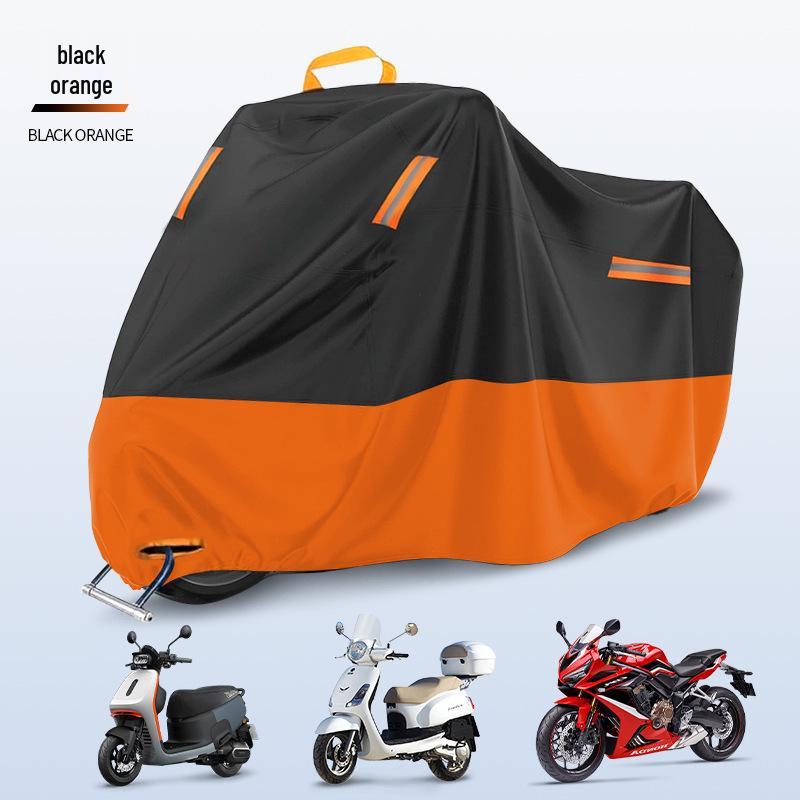 

Покрытый серебром 210D Мотоциклетный и велосипедный солнцезащитный дождевик 210D-M 200x95x110