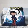 Coraline Halloween Movie Blanket Coral Fleece Plush Textile Decor  Portable Ultra-Soft Throw Blankets for Sofa Couch Quilt
