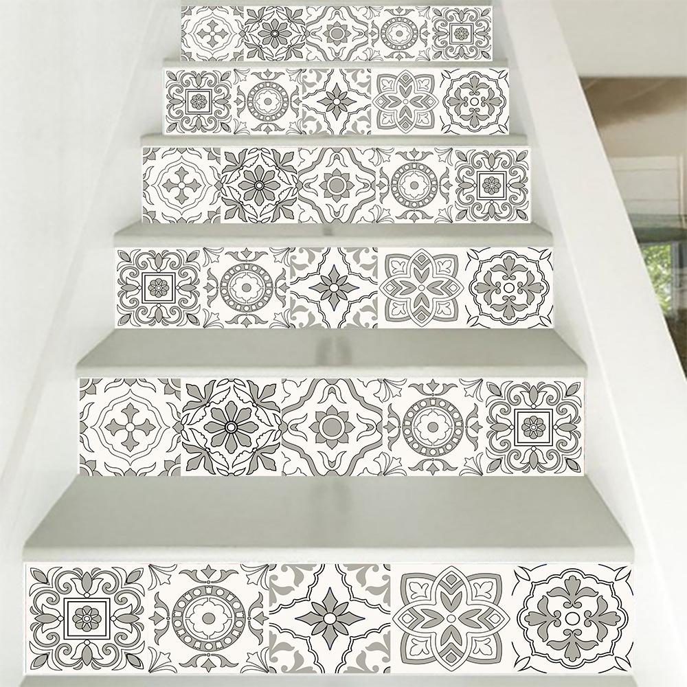 10 Stück Fliesenaufkleber im europäischen Stil für Küche, Badezimmer, Kleiderschrank, Heimdekoration, ölbeständige Keramik, PVC-Kunst-Wandaufkleber