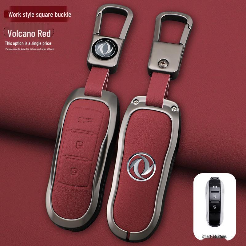 Compatible Key Cover for Dongfeng Fengguang 360, IX5, Seres SF5, and Red Star IX7 Models - Shell, Buckle, and Bag included.