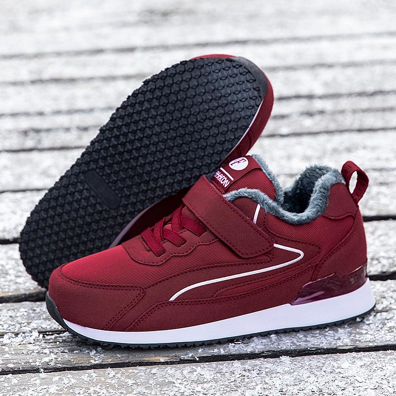 Snow Shoes for Men Casual Winter Shoes Sneakers Platform Non-slip Warm Fur Ankle Plush Outdoor Walking Couple Shoes Women Unisex