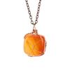 Hand-Wound Irregular Natural Stone Crystal Rough Stone Amethyst Pendant Necklace N669