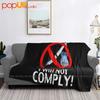 I Will Not Comply Vaccine Ultra-Soft Blanket Quilt Winter Sofa Cover Bed Covers