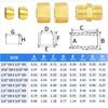 Brass Brass Compression Fitting Straight Straight Coupling Coupling Tube Fitting Connector