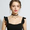 Korean Fashion Velvet Choker Necklace for Women Vintage Sexy Lace Necklace with Pendants Gothic Girl Neck Jewelry Accessories