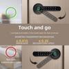 TUYA 4 In 1 Smart Door Lock Fingerprint Lock Electronic Digital Password Handle Lock Keys Unlock