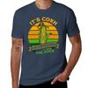 Funny Corn - Retro Vintage It Has The Juice It’s Corn T-Shirt Vintage Clothes Blacks Slim Fit T Shirts for Men