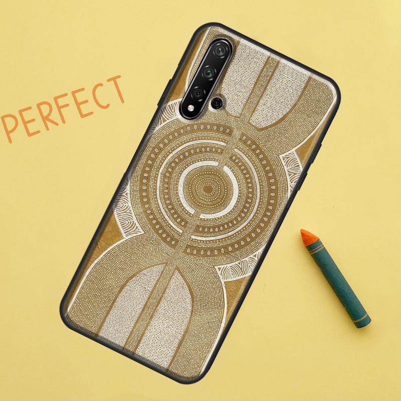 Aboriginal Kunst Druck Für Huawei Nova 12s 11i 7i 8i 12i Y73 Y70 Y90 Y60 Y72 Y61 Y91 9 10 SE P40 Lite P30 Pro Hülle