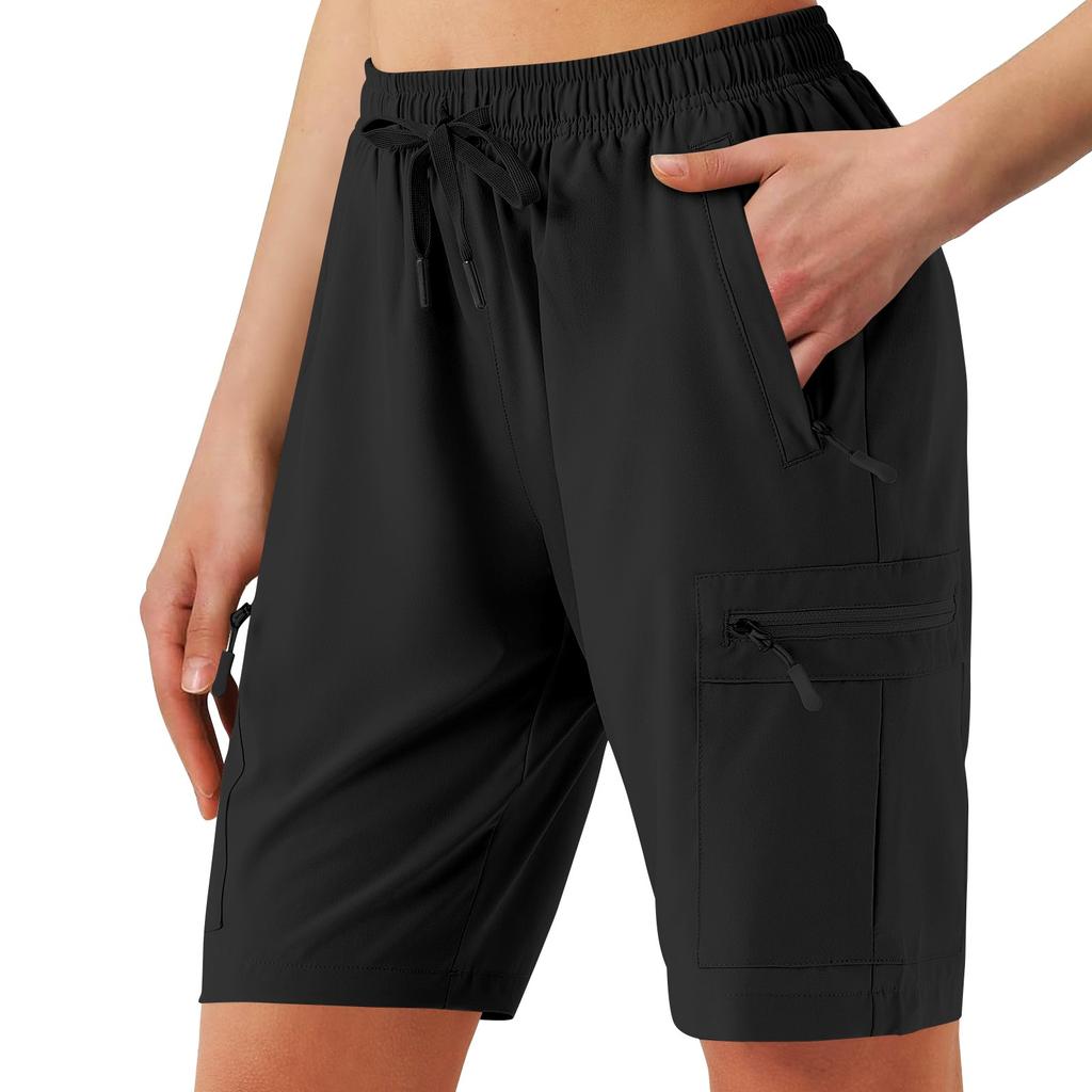 Shorts de randonnée décontractés pour femmes avec poches