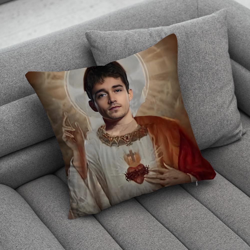 F1 16 CCharles LLeclerc Pillow Case Soft Cushion Cases for Farmhouse Sofa Decor Home Decorations and Protector