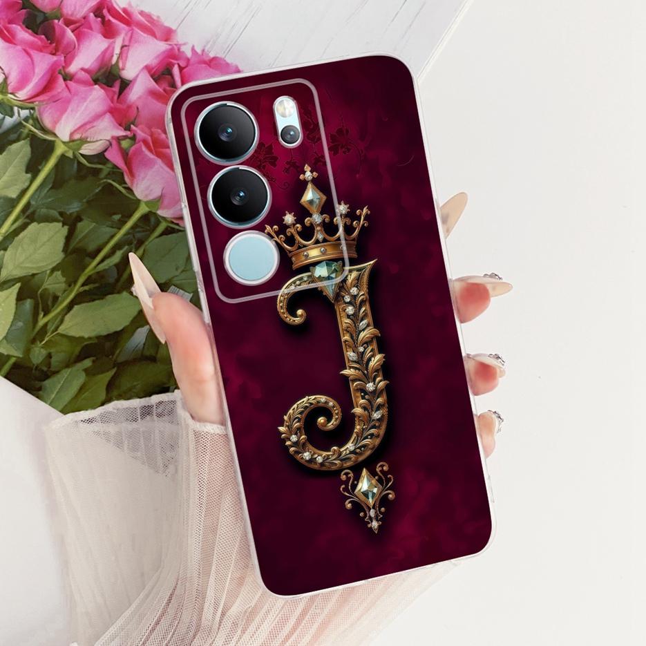 For Vivo V29 Pro Case V2251 Cute Crown Letters Cover Soft Slim Phone Case For Vivo V29e V 29 Pro VivoV29 E V2317 Back Cover Bags