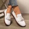 Women Flats Spring Summer 2026 New Loafers Soft-soled Roman Sneakers Women Retro Stitching Muffin Bottom Plus Size Women Shoes