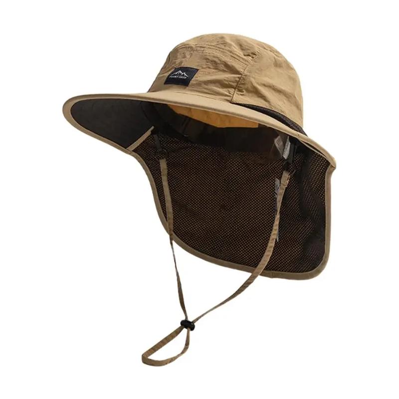 Unisex Autumn Fisherman s Hat Windproof Quick-Drying Outdoor Cap with Neck Guard for Camping Hiking Fishing Anti-UV Protection