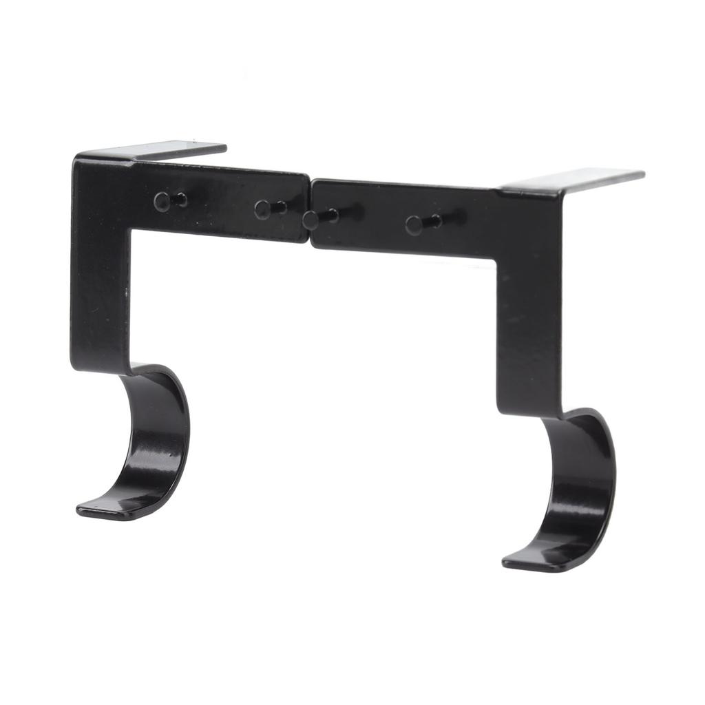 2 Pcs Curtain Rod Bracket Steel 20lb Load Bearing Easy Installation Single Curtain Rod Hooks for