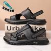 Star-headed Woodpecker Men's Sandals 2025 Summer Leather Men's Shoes Soft Sole Comfortable Casual Drag Sandals