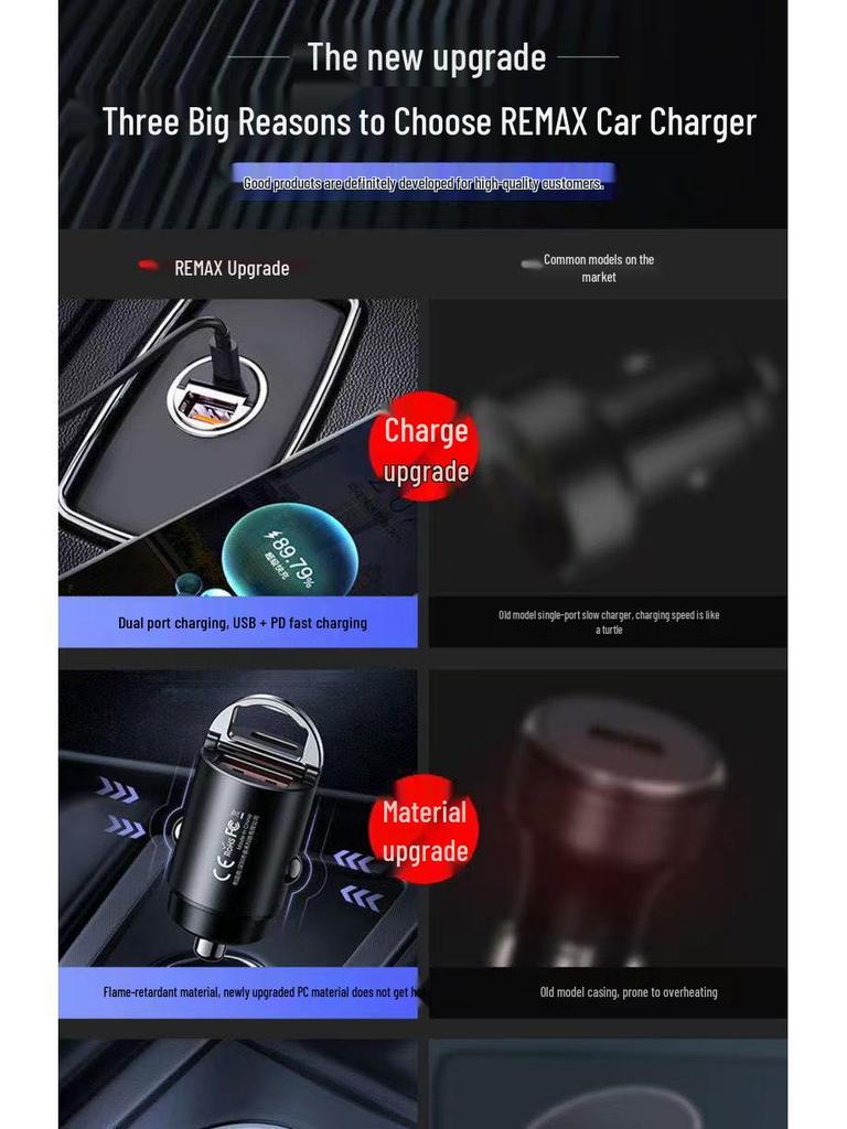 Super Fast Car Charger with 16-Port Cigarette Lighter Adapter for Huawei, Xiaomi, and Apple Devices